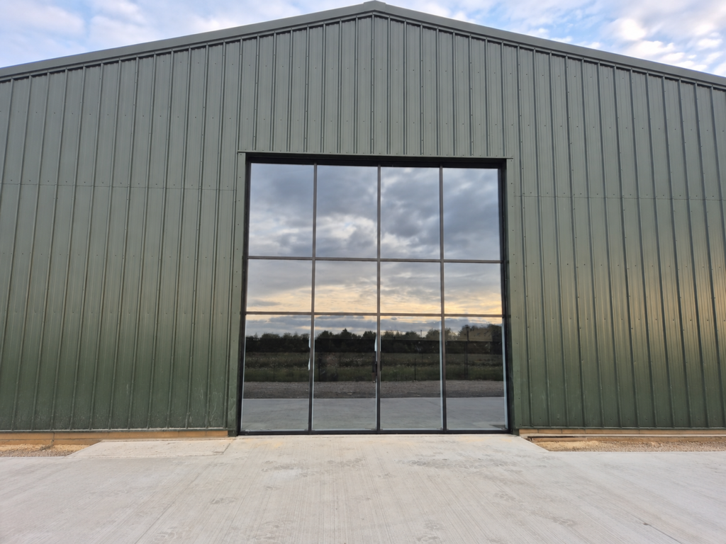 Curtain Wall installed on a commercial building by Glassplus